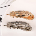 New Rhinestone Feather Hair Barrettes Party Fashion Accessories Hairpin Korean Clip Exquisite Spring Clip